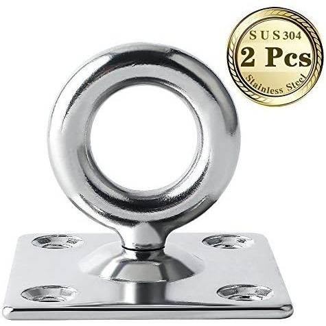 Alise SUS 304 Stainless Steel Ceiling Hooks Hammock Swing Hook Hanger Heavy Duty Eyebolt Hanging Kit,DD800-2P 2 Pack - My Store