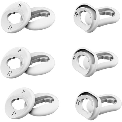 Luckvan 6 Pairs L/S Galaxy Buds Live Ear Tips Silicone Adapter Ear Wing Tips Replacement Earbuds Tips for Samsung Galaxy Buds Live Accessories Rubber Earbuds Tips, Black