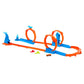 Buy now Hot Wheels Toy Car Track Set, Triple Loop Pack & 1:64 Scale Vehicle, Track-Building Components with 3 Loops, Speed Snap Tracks & Adapters at indiglob india