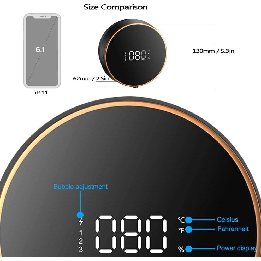 Automatic Foaming Wall Mounted Motion Sensor Touchless Liquid Soap Dispenser for Bathroom Hotel Restaurant Mall (Black) - My Store