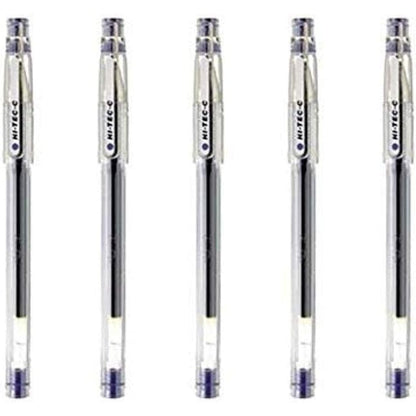 Pilot Hi-Tec-C 03 Gel Ink Pen, Micro Fine Point 0.3mm, Blue Ink, LH-20C3, Value Set of 5