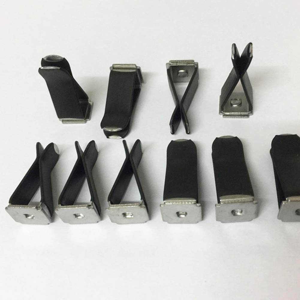 10 Pieces Square Head Car Air Vent Clip Car Vent Clip Auto Air Conditioner Car Outlet Clips, Black Clip - My Store