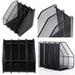 Buy now File Rack, 4-Slot Mesh Metal Magazines File Desk Organizer - Black Holder at indiglob india