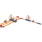 Hot Wheels Toy Car Track Set, Track Builder Playset Total Turbo Takeover with 1:64 Scale Vehicle, Motorized Booster & Multiple Configurations