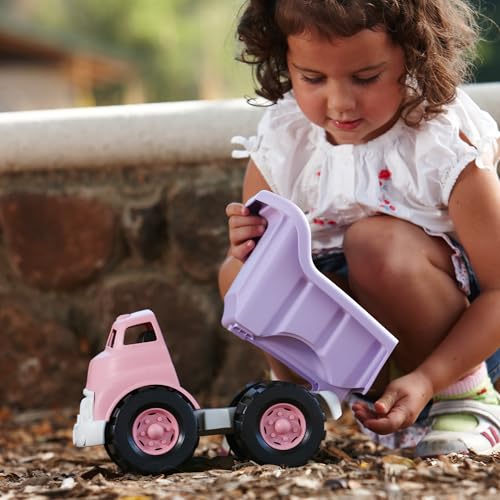 Buy now Green Toys Dump Truck in Pink Color - BPA Free, Phthalates Free Play Toys for Improving Gross Motor, Fine Motor Skills. Play Vehicles at indiglob india