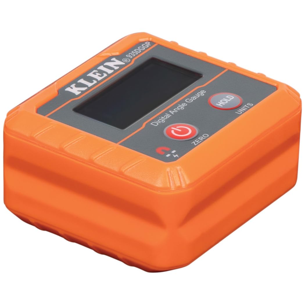 Buy now Klein Tools 935DGGP Angle Finder, Digital Gauge with Strong Magnetic Base, Converts Between Degrees, Percent Grade, In/Ft, mm/m at indiglob india