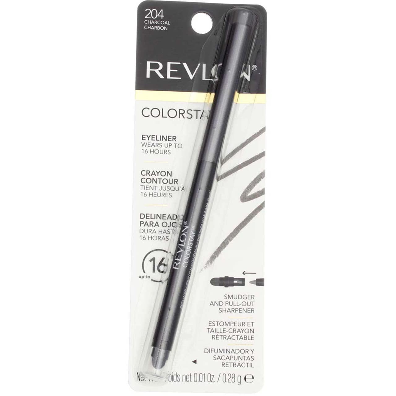 Buy now Revlon ColorStay Eyeliner Pencil, Black [201], 0.01 oz (Pack of 12) at indiglob india