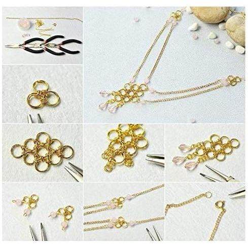 1 Box(1450PCS) Assorted Sizes Metal Closed Open Jump Rings Connecters for Necklace Bracelet DIY Jewelry Making Findings Kits(3mm 4mm 5mm 6mm 7mm 8mm 10mm)(Silver) - My Store
