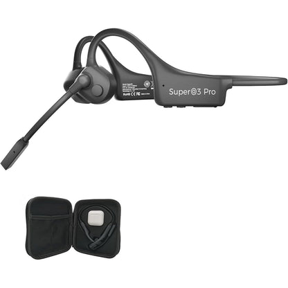 Bone Conduction Headphones Bluetooth, Wireless Open-Ear Headset with Microphones,Titanium Lightweight Sweat Resistant, Answer Phone Call Sports Earphones for Running Hiking Bicycling