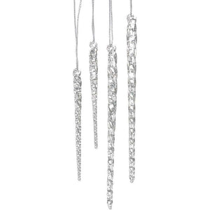 Buy now Kurt Adler 3-1/2-Inch-5-1/2-Inch Clear Glass Icicle Ornament Set of 24 Pieces (1) at indiglob india