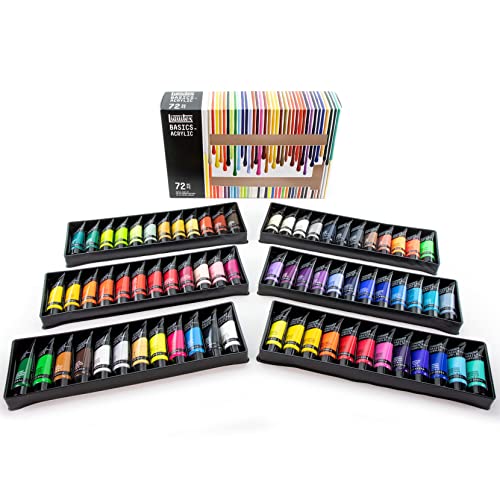 Buy now Liquitex BASICS Acrylic Paint Set, 72 x 22ml (0.74-oz) Tube Paint Set at indiglob india