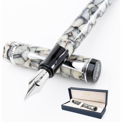 Conklin Duragraph Fountain Pen Amber - Stub Nib, Premium Writing Instrument for Calligraphy & Signatures