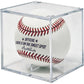 BallQube Baseball Display Case with Stand, UV Protection, Autograph Memorabilia Holder, Clear Cube for Official Size Ball - 6 Pack
