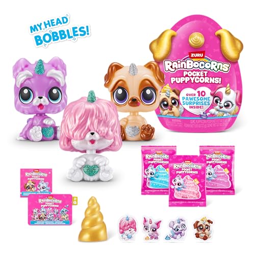 Buy now Rainbocorns Pocket Puppycorn 3 Pack by ZURU Toy Puppy Dog Mini Unboxing Girls Gifting Idea, Toys for Girls, Kid's Birthday Gift at indiglob india