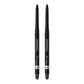 Rimmel London Exaggerate Waterproof Eye Definer Eyeliner, Highly Pigmented, Long-Wearing, Built-In Smudger, 262, Blackest Black, 0.01oz
