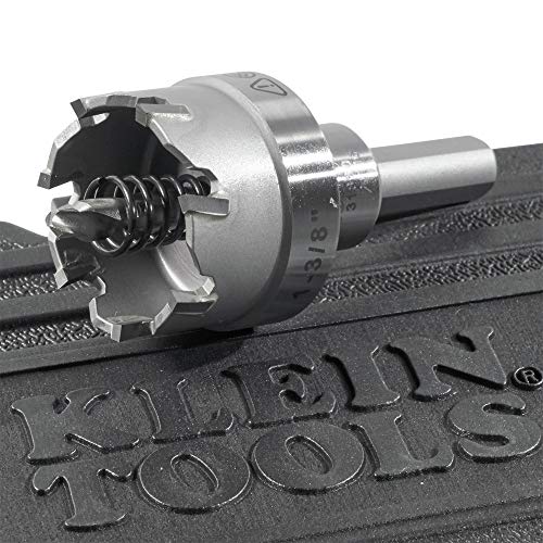 Buy now Klein Tools 31872 Heavy Duty Hole Saw Kit, Includes Carbide Hole Cutters and Pilot Bit in Rust-Proof Molded Plastic Case, 4-Piece at indiglob india