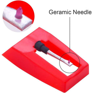 4 Pack Record Player Needle, Diamond Replacement Stylus Needle for Vinyl Record Player ION Jensen Crosley Victrola Sylvania Turntable Phonograph LP