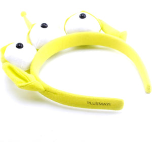 2 PC Alien Headband Adult, Alien Headbands Three-eyed Headband Monster Toy Plush Headwear Hat Accessories for Party Girls and Children