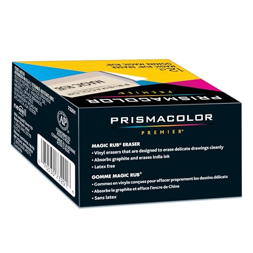 Buy now Prismacolor?? Magic Rub?? Vinyl Erasers, White, Pack Of 12 at indiglob india