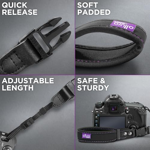 Buy now Camera Wrist Strap - Rapid Fire Heavy Duty Safety Wrist Strap by Altura Photo w/ 2 Alternate Connections for Use w/ Large DSLR or Mirrorless Cameras at indiglob india
