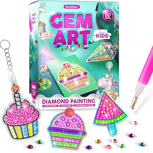 Buy now Dan&Darci Diamond Art Kit for Kids - Gem Painting Arts & Crafts Kits for Ages 6-12 - Easter Gifts for 6, 7, 8, 9, 10, 11, 12 Year Old Boy & Girl - Girls Birthday Toys Gift Ideas - Craft Activities at indiglob india