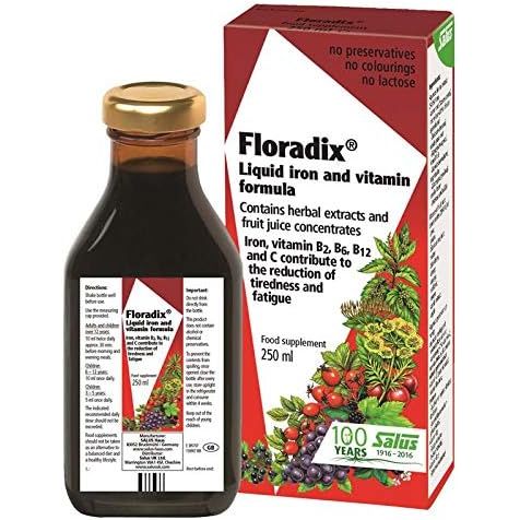Floradix Liquid Iron and Vitamin Formula 250ml