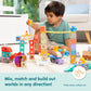 Buy now Melissa & Doug Blockables™ Vehicles Snap and Play, Mix and Match Connectable Wooden Building Blocks Play Set Toy for Preschool Boys and Girls (54 Pcs) at indiglob india