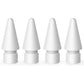 MEKO 4 Pack Upgraded 0.72mm Fine Ponit Precise Replacement Tips for Apple Pencil 1st/2nd Generation & Logitech Crayon, Wear-Resisting Pen Nibs for iPad Pro/Air/Mini Pencil - White