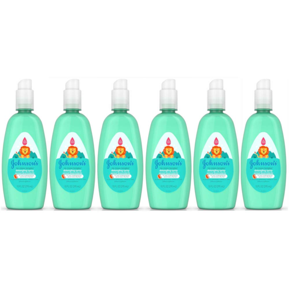 Buy now Johnson's No More Tangles Toddler & Kids Detangling Spray to Unlock Knots in Hair, Hypoallergenic & Paraben-Free, No More Tears Tear-Free Formula For Wet or Dry Hair, 10 fl. oz 10 Fl Oz (Pack of 6) at indiglob india