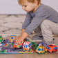 Buy now Melissa & Doug Take-Along Town Play Mat (19.25 x 14.25 inches) with 9 Soft Vehicles at indiglob india