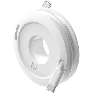 Side Winder Mini and Max Headphone, Earbud and Charging Cable Winder and Organizer Perfect for Wrapping Earbuds and Cords for Travel and Organization (White, Max)