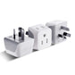 Buy now Ceptics Schuko Germany, France Plug Adapter, Dual Input - Ultra Compact Light Weight - Usa to Russia, South Korea Travel Adaptor Plug - Type E/F (3 Pack) at indiglob india