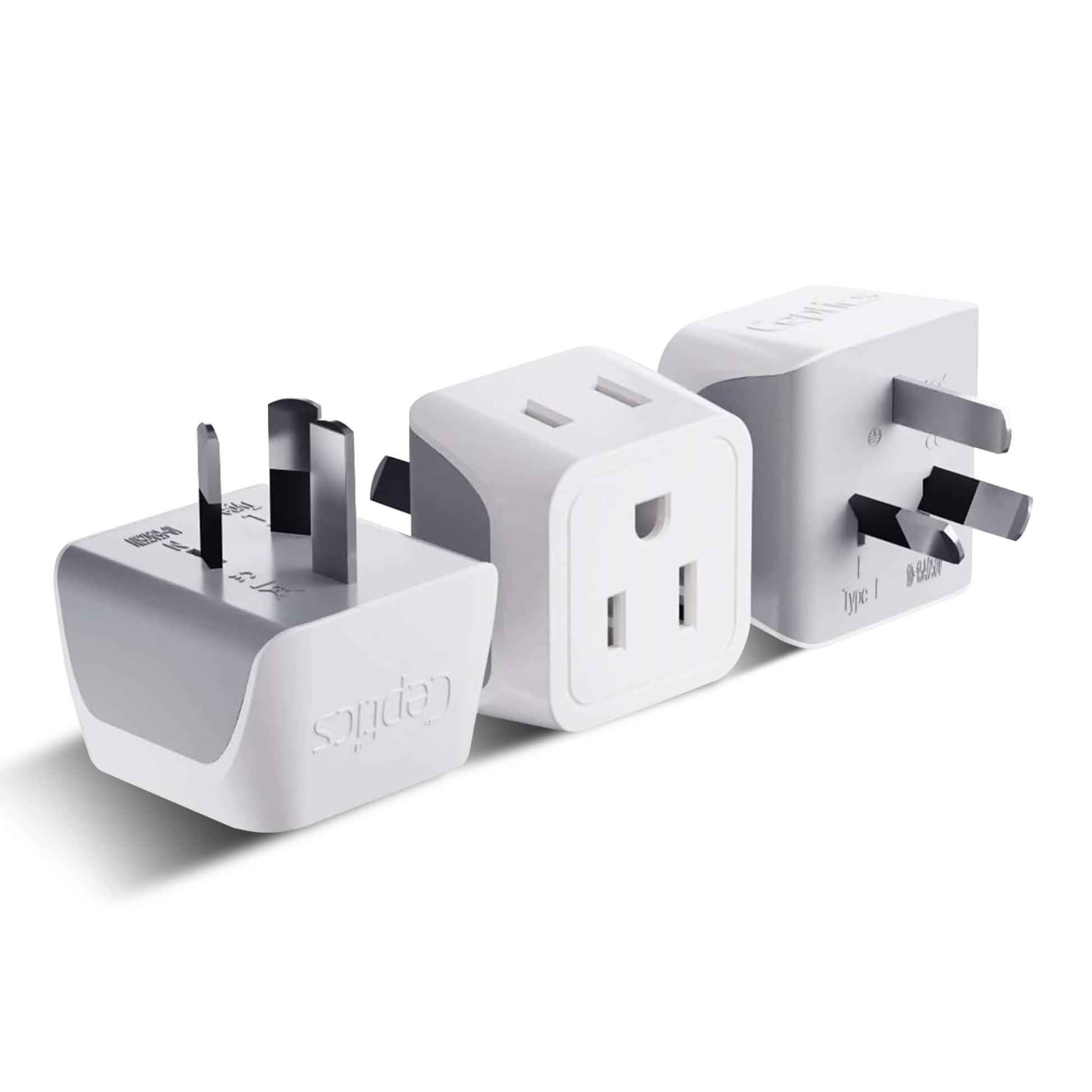 Buy now Ceptics Schuko Germany, France Plug Adapter, Dual Input - Ultra Compact Light Weight - Usa to Russia, South Korea Travel Adaptor Plug - Type E/F (3 Pack) at indiglob india
