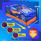 Buy now Hot Wheelsƒ?› Pop Up Play Tent, Playhouse for Boys, Race Car Tent with Connections for Hot Wheels Tracks, Indoor Playspace with Roll-Up Door & Roof Opening, Easy Setup, Folds Flat for Storage at indiglob india