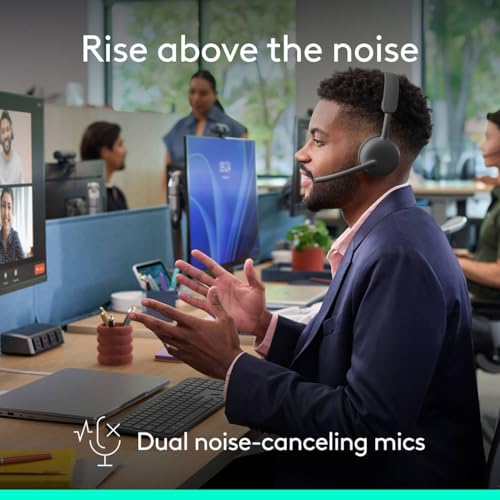 Buy now Logitech Zone Wireless 2 ES for Business - Noise-Canceling Wireless Headset with Adaptive Hybrid ANC, Native Bluetooth, Microsoft Teams Certified - Graphite at indiglob india