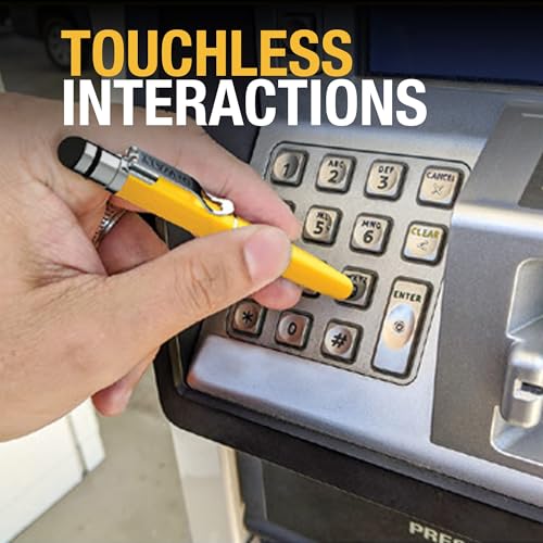 Buy now DEWALT Heavy Duty 3-in-1 Mini Stylus Pocket Pen, Tablet Pens for iPad, EDC Touch Screen Pens, Ballpoint w/Touchscreen Tip, Keypad Tip, Compatible iPhone Stylus Pen, Extra Ink Cartridge, Gifts for Dad at indiglob india