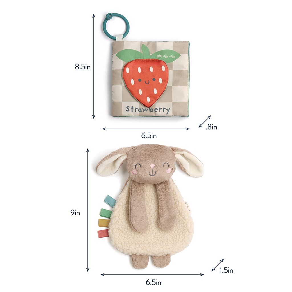 Buy now Itzy Ritzy Bunny Lovey & Crinkle Book Gift Set - Learn & Snuggle Gift Set Includes Soft Sherpa Bunny Lovey & Soft Book with Flap, Textures & Crinkle Sounds (Bunny) at indiglob india