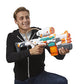 Buy now Nerf Modulus Tri-Strike Blaster, Mega Barrel, Rocket Launcher, Clip, 1 Rocket, Kids Outdoor Games (Amazon Exclusive) at indiglob india