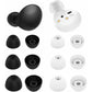 6 Pairs Silicone Galaxy Buds 2 Ear Tips Earbuds, S/M/L 3 Size Soft Rubber Flexible Eartips Buds Wing Tips Fit in Case Compatible with Samsung Galaxy Buds 2 / Galaxy Buds Plus - Black