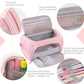 Buy now HVOMO Big Capacity Pencil Case High Large Storage Pouch Marker Pen Case Travel Simple Stationery Bag School College Office Organizer for Teens Girls Adults Student（Pink） at indiglob india