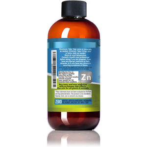 Liquid Zinc Supplement by Nutrinoche: Organic Liquid Drops - Ionic Zinc and Picolinate Alternative - 99.99% Ultra Pure Crystalline Nano Particles - for Adults and Children - (8 oz)