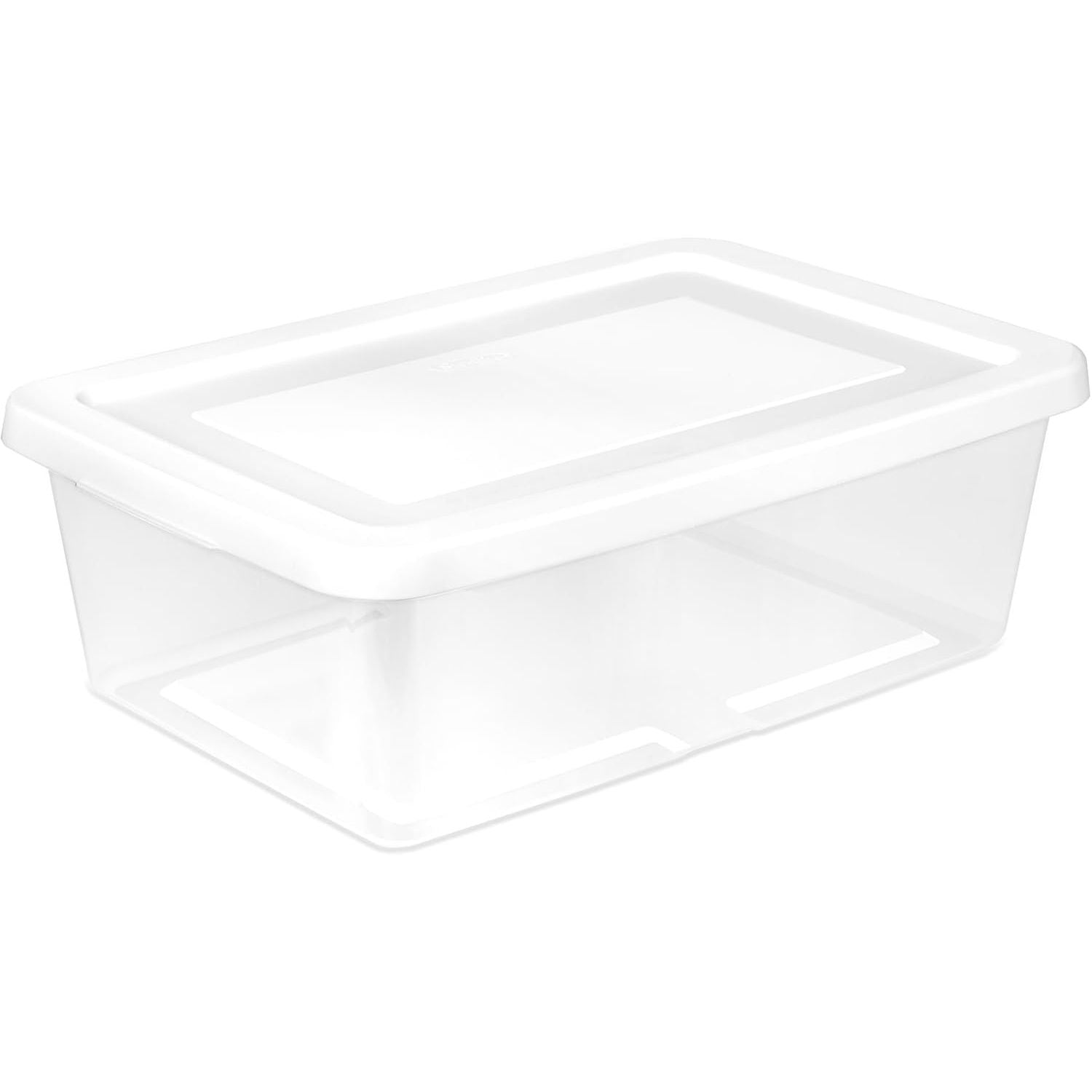 Buy now Sterilite 24-Pack 6 Quart Storage Box, Stackable Clear Plastic Bins with Snap-On Lids - Heavy-Duty Organizing Containers for Closet, Bathroom, and Office 12 Quart 30 Pack at indiglob india
