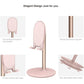 Bright Stone Phone Stand for Desk, Adjustable Cell Phone Holder for Desk, Compatible with 4"-12.9" Phones/Tablet/iPhone/iPad/Switch (Pink)
