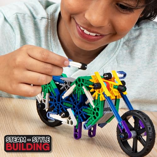 Buy now K'NEX - 100 Model Building Set ‚ 863 Pieces, STEM Building, Kid Construction Set‚ Ages 7+ at indiglob india