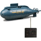 YEIBOBO ! 6 Channels Mini RC Submarine Toy (Black)