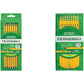 Ticonderoga Wood-Cased Pencils, Pre-Sharpened, #2 HB Soft, Yellow, 18 Count