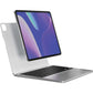 Brydge 11 MAX+ Wireless Keyboard Case with Multi-Touch Trackpad for iPad Pro 11" & iPad Air 11", White Magnetic SnapFit Case, Silver Keyboard