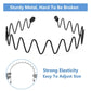 bodbop XINGZHE Metal Hair Band Men Headband Women's Fashion Hair Bands Elastic Stylish Sports Hairband Head Hoop with Non Slip Wavy Teeth, Black