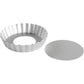 Fat Daddio's PFT-102 Round Fluted Tart Pan, 10 x 2 Inch