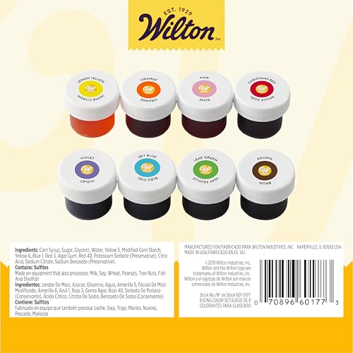 Buy now Wilton 8-Count Icing Colors for Cakes & Cupcakes, Gel-Based Colors for Frosting - Note that Packaging May Vary at indiglob india